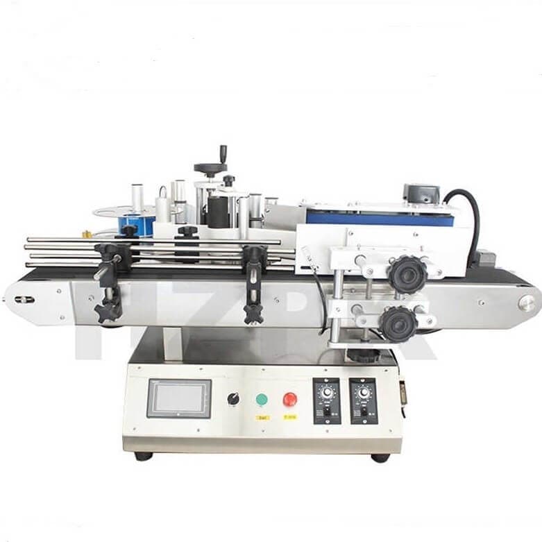 ETIQUETEADORA DE BOTELLA REDONDA DE MESA. TRML-120A