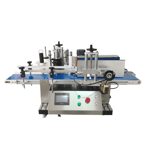 ETIQUETADORA SEMIAUTOMÁTICA DE MESA CON BANDA PARA BOTELLA REDONDAS