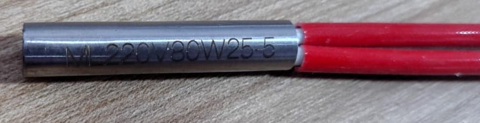RESISTENCIA TIPO CARTUCHO 40MM X Ø7.7MM  220V 80W