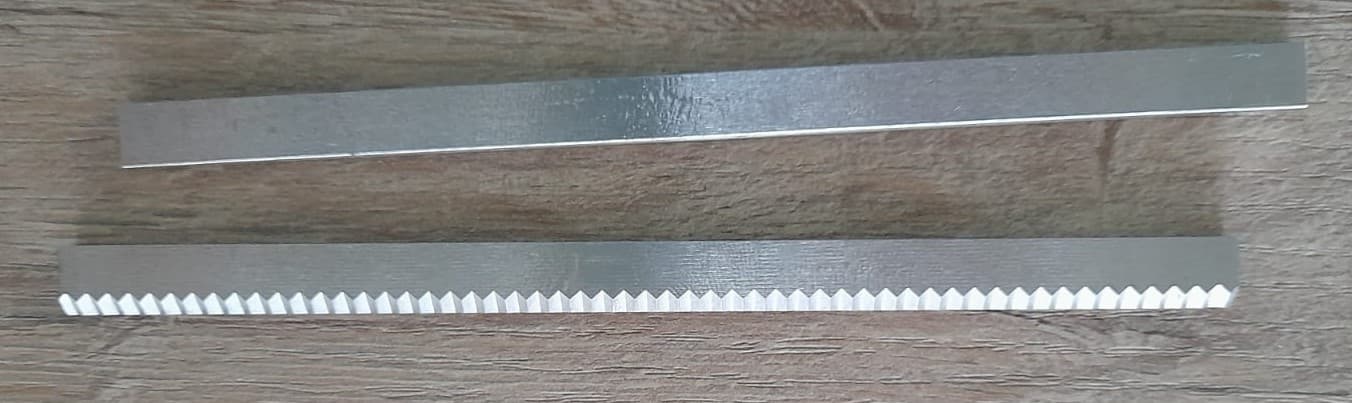 CUCHILLA Y CONTRACUCHILLA 163MMX10MMX5MM ZIG-ZAG