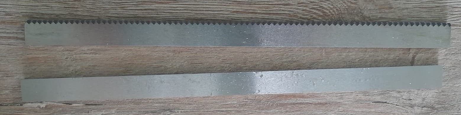 CUCHILLA Y CONTRACUCHILLA 235MMX14MMX4MM ZIG-ZAG