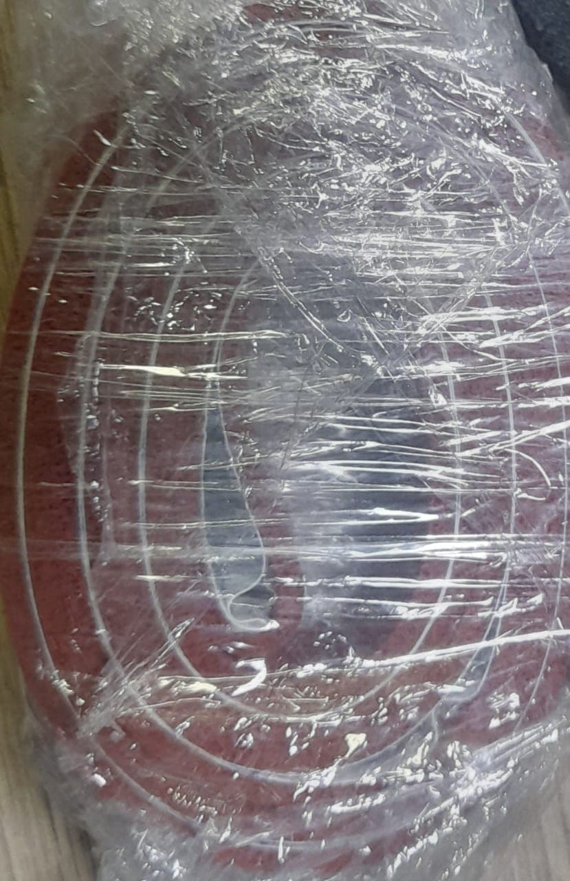 SUFRIDERA DE SILICONA ROJA CON PEGANTE PARA FORMADOR MAQ. VERTICAL 1MT