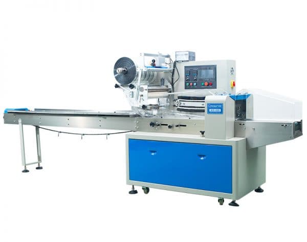 EMPACADORA HORIZONTAL FLOW PACK AG-400D 2 MORDAZAS INOXIDABLE