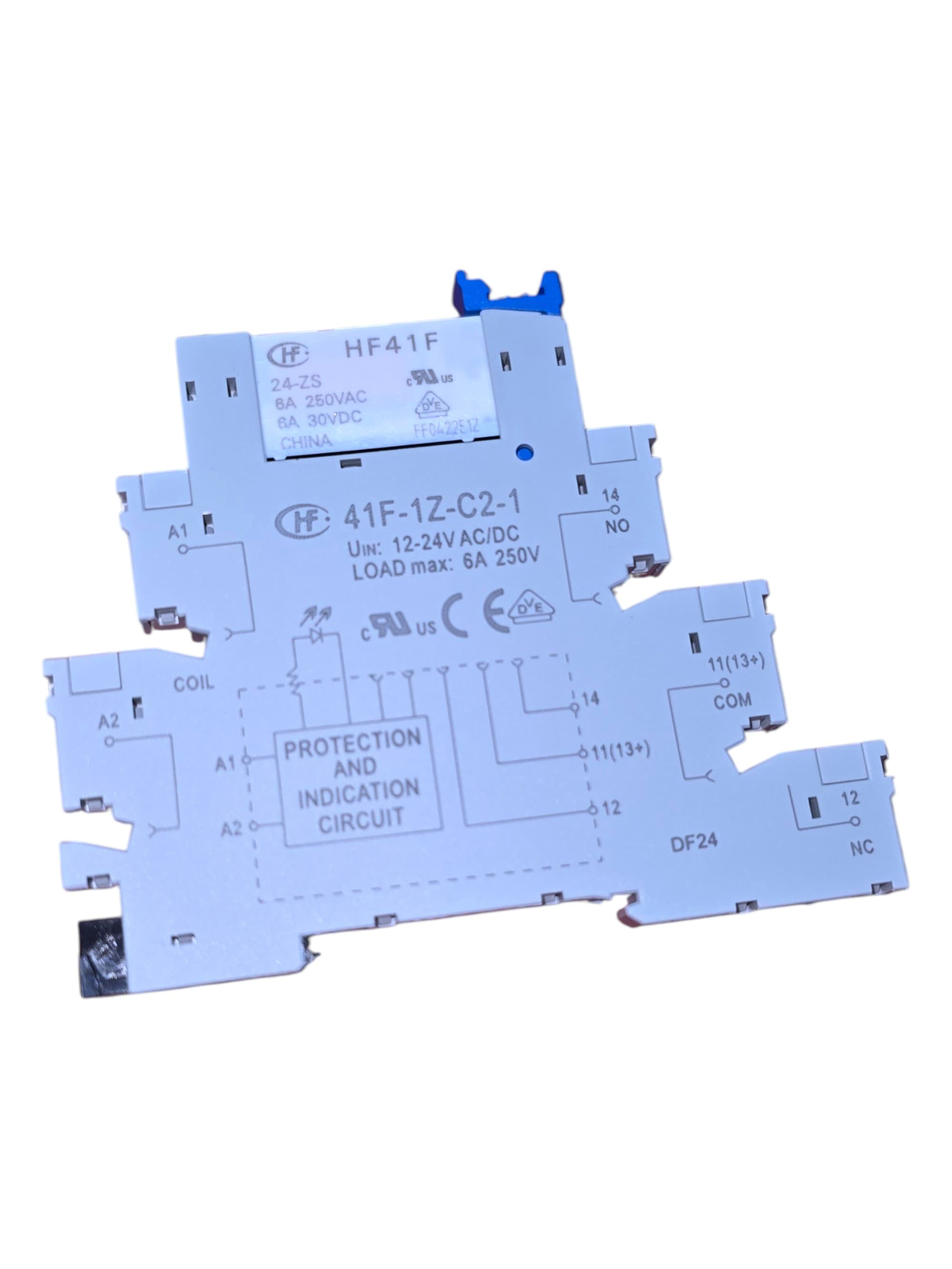 RELEVO 41F-1Z-C2-1 12-24V AC/DC 6A 250V