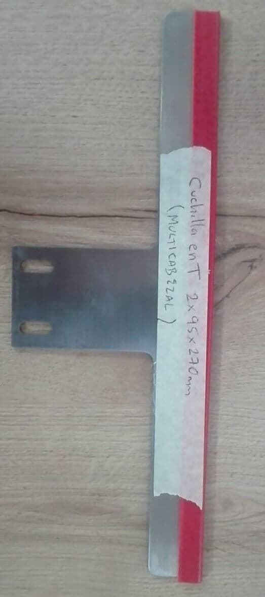 CUCHILLA EN T 270MMX95MMX2MM