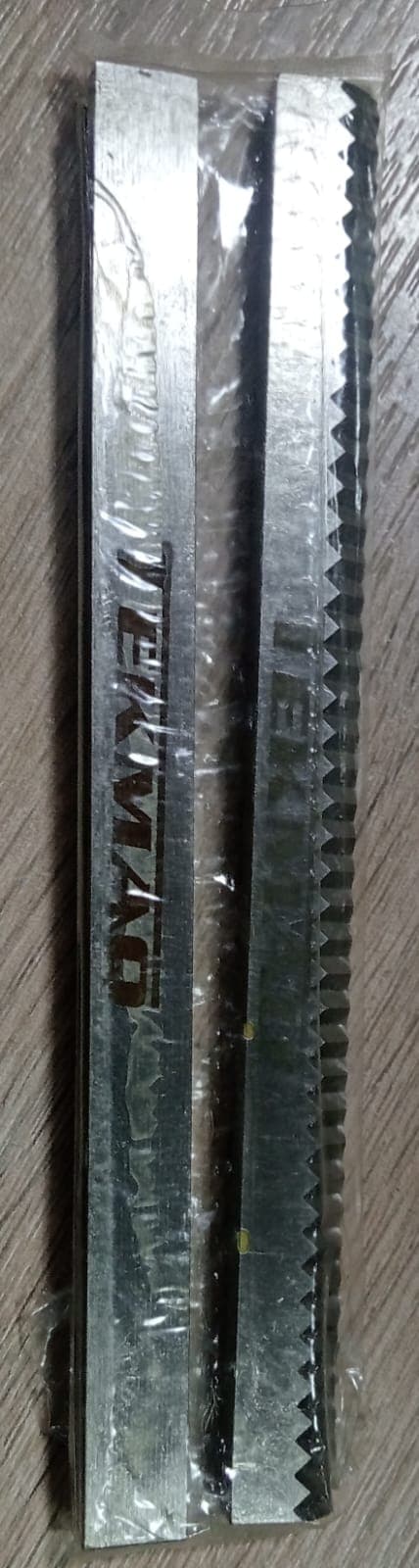 CUCHILLA Y CONTRACUCHILLA 125MM X 10MM X 5MM ZIG ZAG