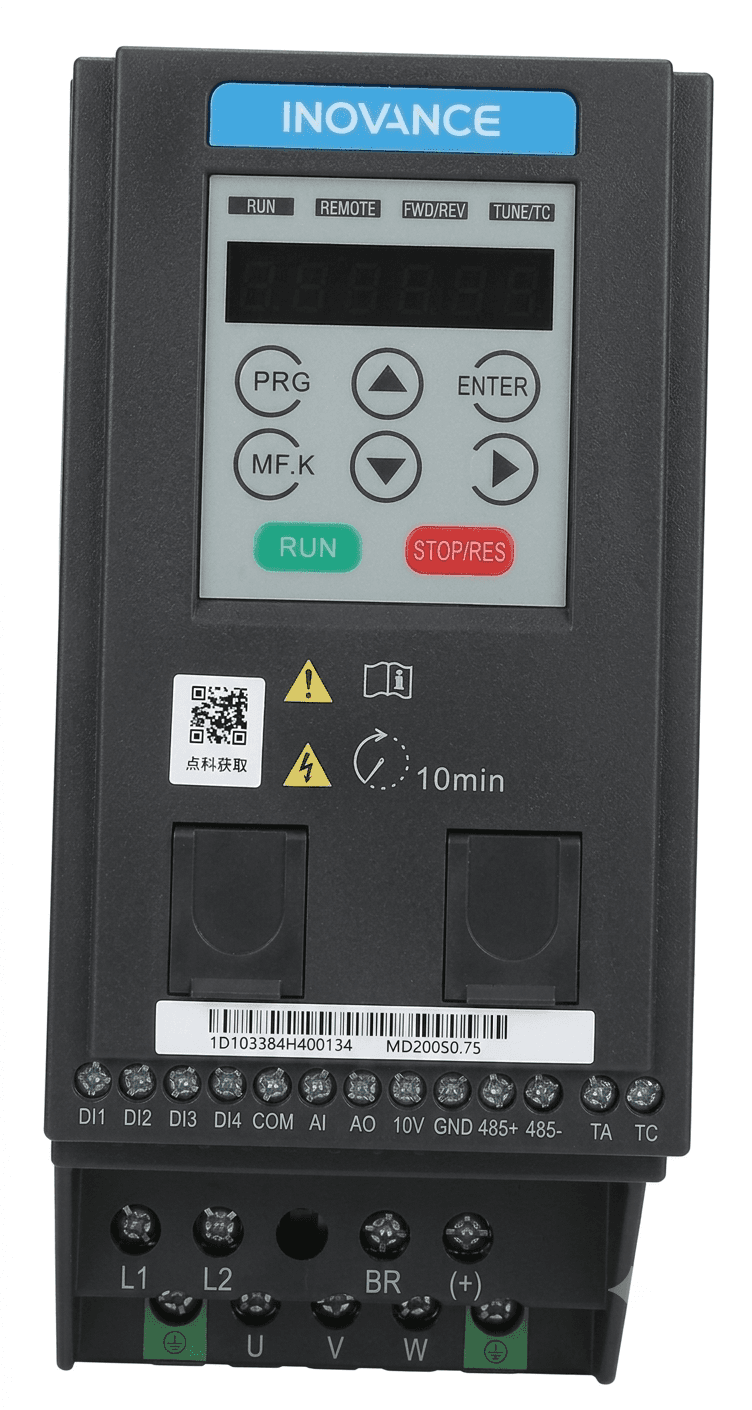 VARIADOR DE VELOCIDAD PARA MOTOR AC MD200S0.75