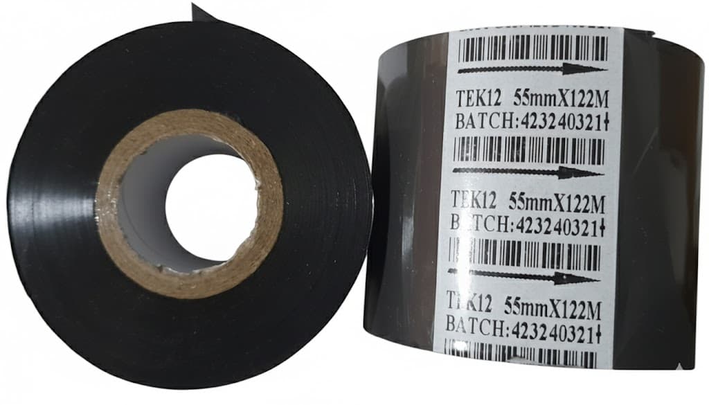 CINTA HOT STAMPING 55MM X 122M NEGRA