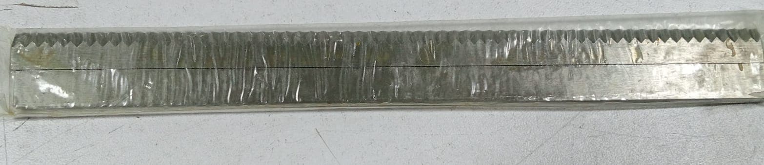 CUCHILLA Y CONTRACUCHILLA 185MMX10MMX5MM ZIG-ZAG