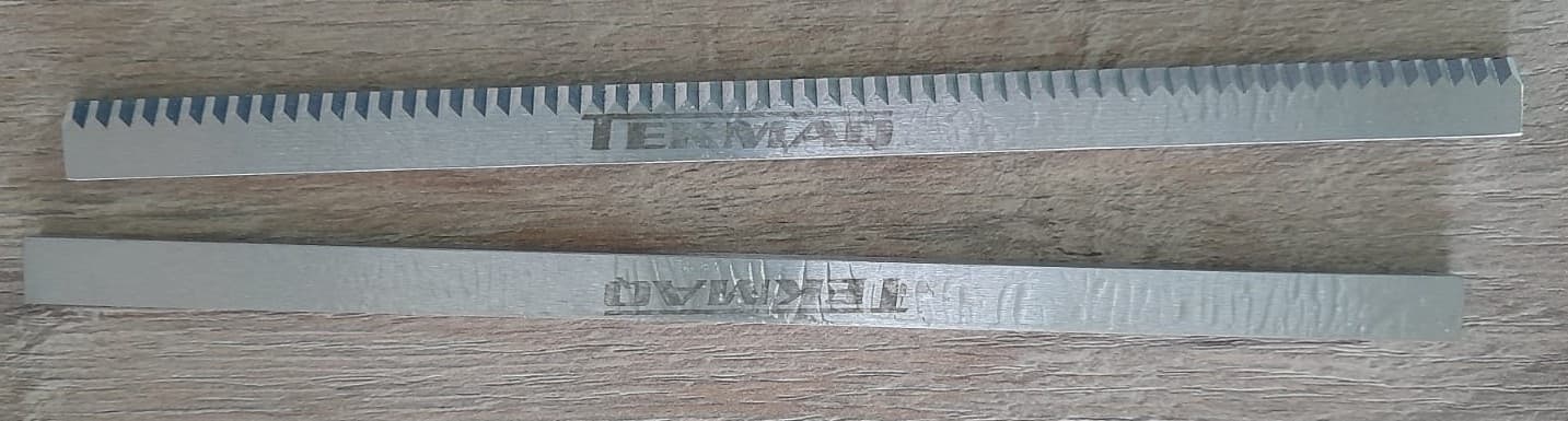 CUCHILLA Y CONTRACUCHILLA 185MMX10MMX 3.8MM ZIG-ZAG