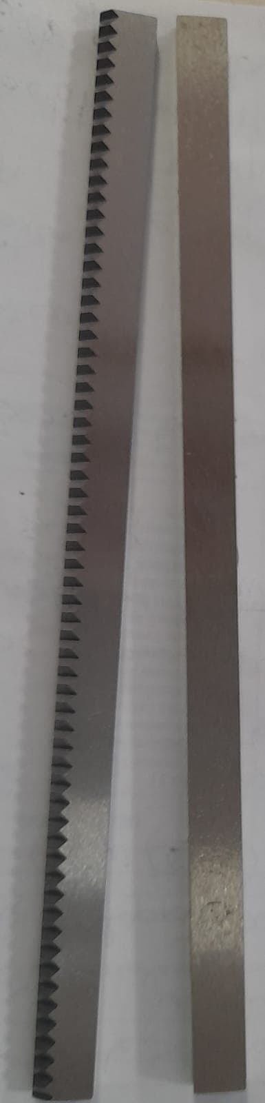 CUCHILLA Y CONTRACUCHILLA 185MMX10MMX4MM ZIG-ZAG