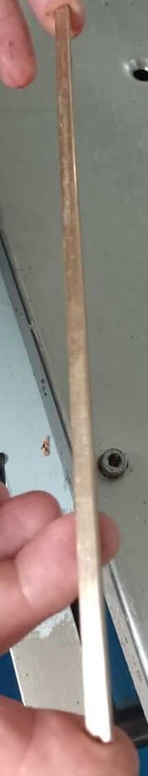 PLATINA BASE PARA CADENA DE ALIMENTACIÓN EN BRONCE 2.20 MT