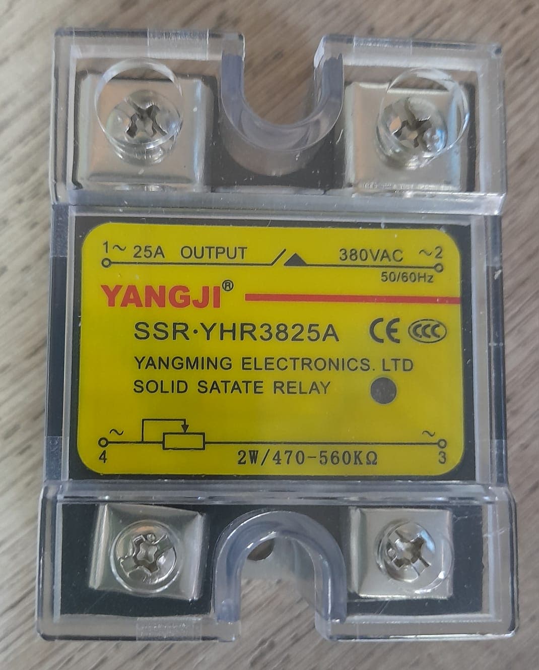 RELEVO DE ESTADO SOLIDO SSR-YHR3825A PARA VIBRADOR DE CANGILONES