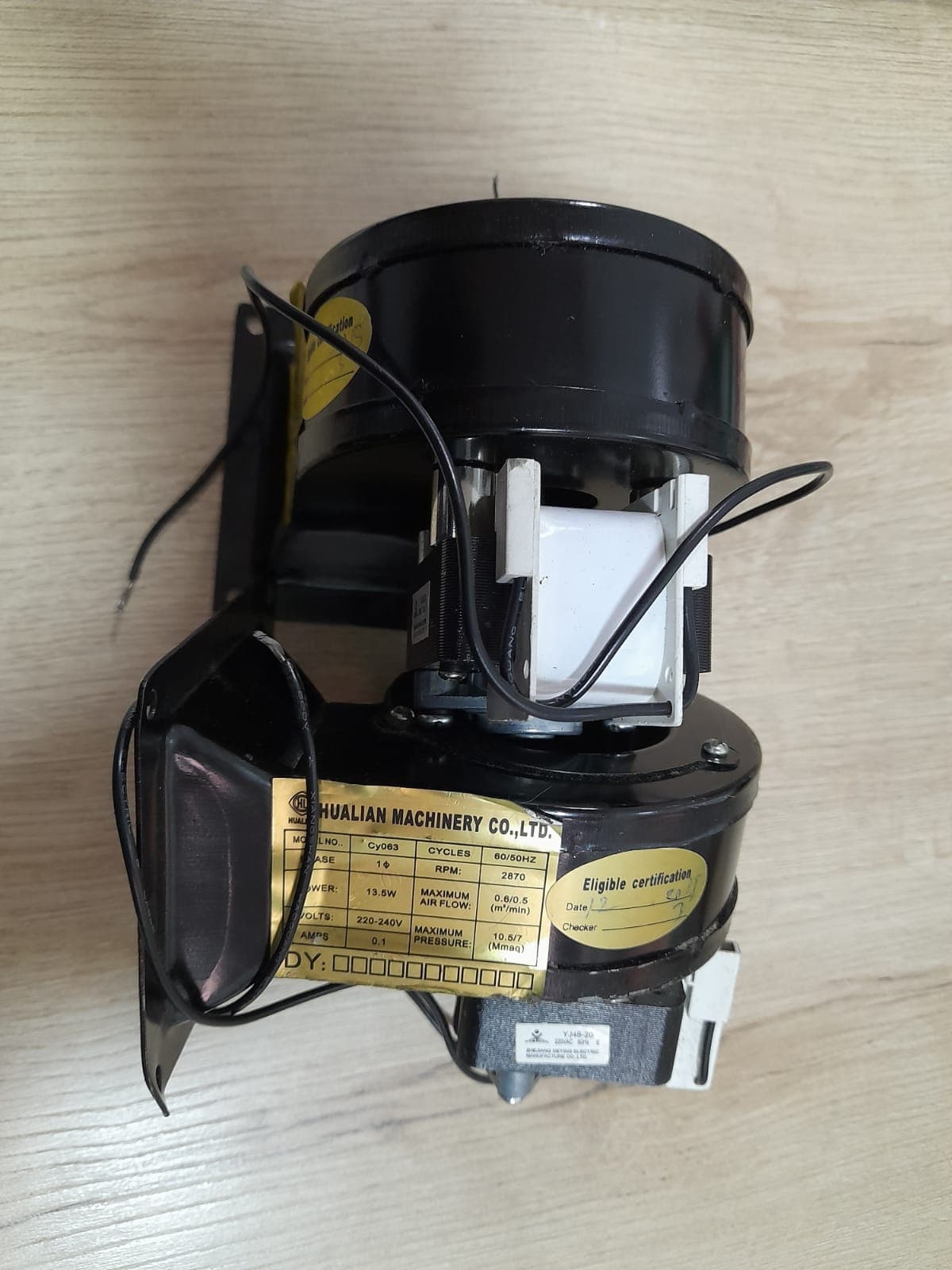 VENTILADOR DE REFRIGERACIÓN PARA BANDA CONTINUA MODELO CY063- YJ48-20 220 V