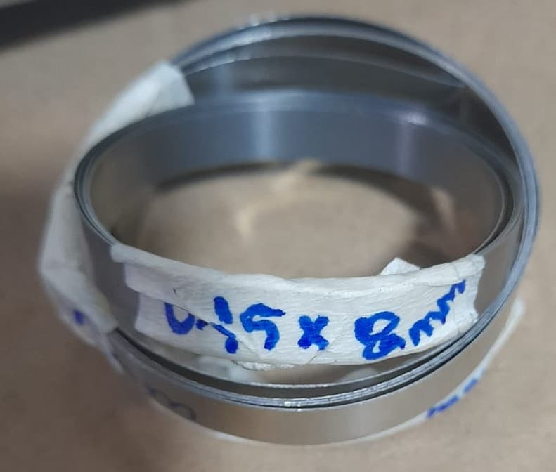 RESISTENCIA PLATINA FERRONIQUEL PLANO 0.15X8MM ( POR METRO )