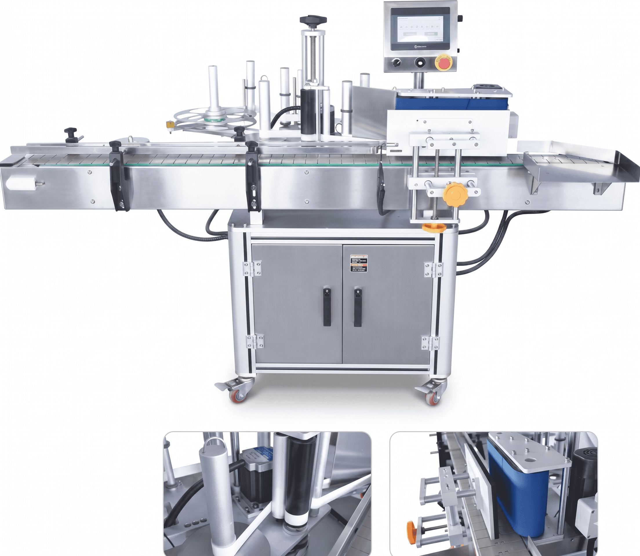 ETIQUETEADORA BOTELLAS REDONDAS AUTOMATICA SERVO MT-200 - Imagen 2