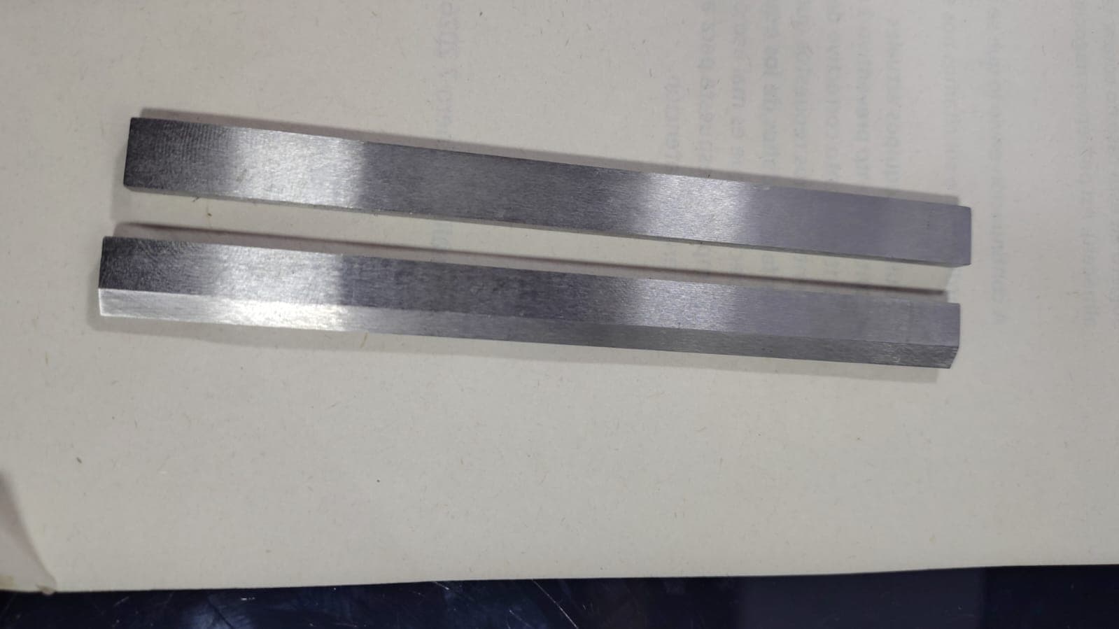 CUCHILLA Y CONTRACUCHILLA 100MMX10MMX3,87MM LISA