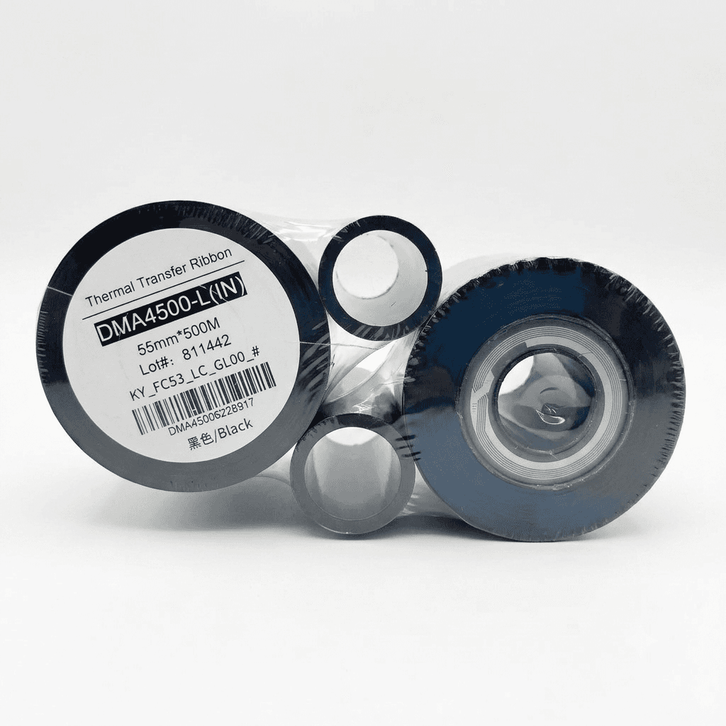 CINTA THERMAL TRANSFER 55MM X 500 M+ CHIP NEGRA