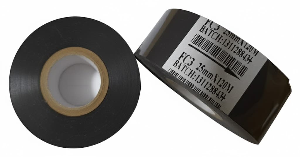 CINTA HOT STAMPING 25MM X 120M NEGRA