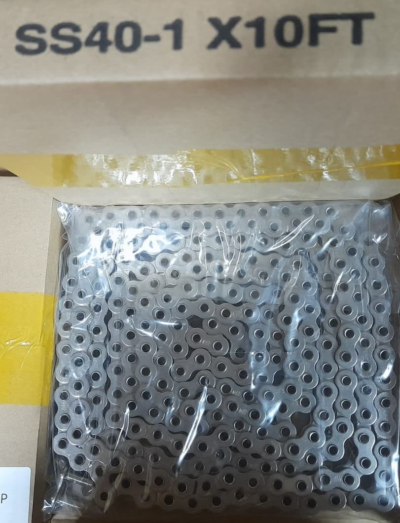 CADENA HOLLOW PIN INOX SS40-1X10FT (3.05 MT )