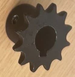 PIÑON LOCO TENSOR 12 DIENTES CON MANZANA PARA SISTEMA MOTRIZ