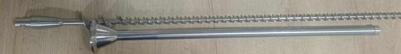 TORNILLO Y CAMISA PARA DOSIFICADOR DE POLVOS L210MM Ø 15.5MM