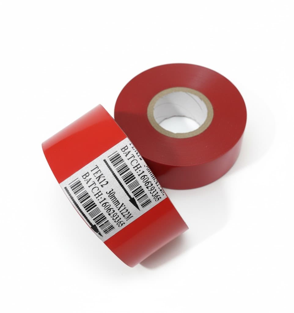 CINTA HOT STAMPING 30MM X 122M ROJA